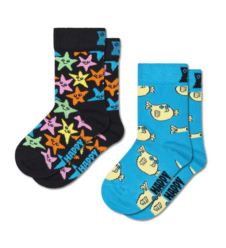Kids 2-Pack Sea Star Socks