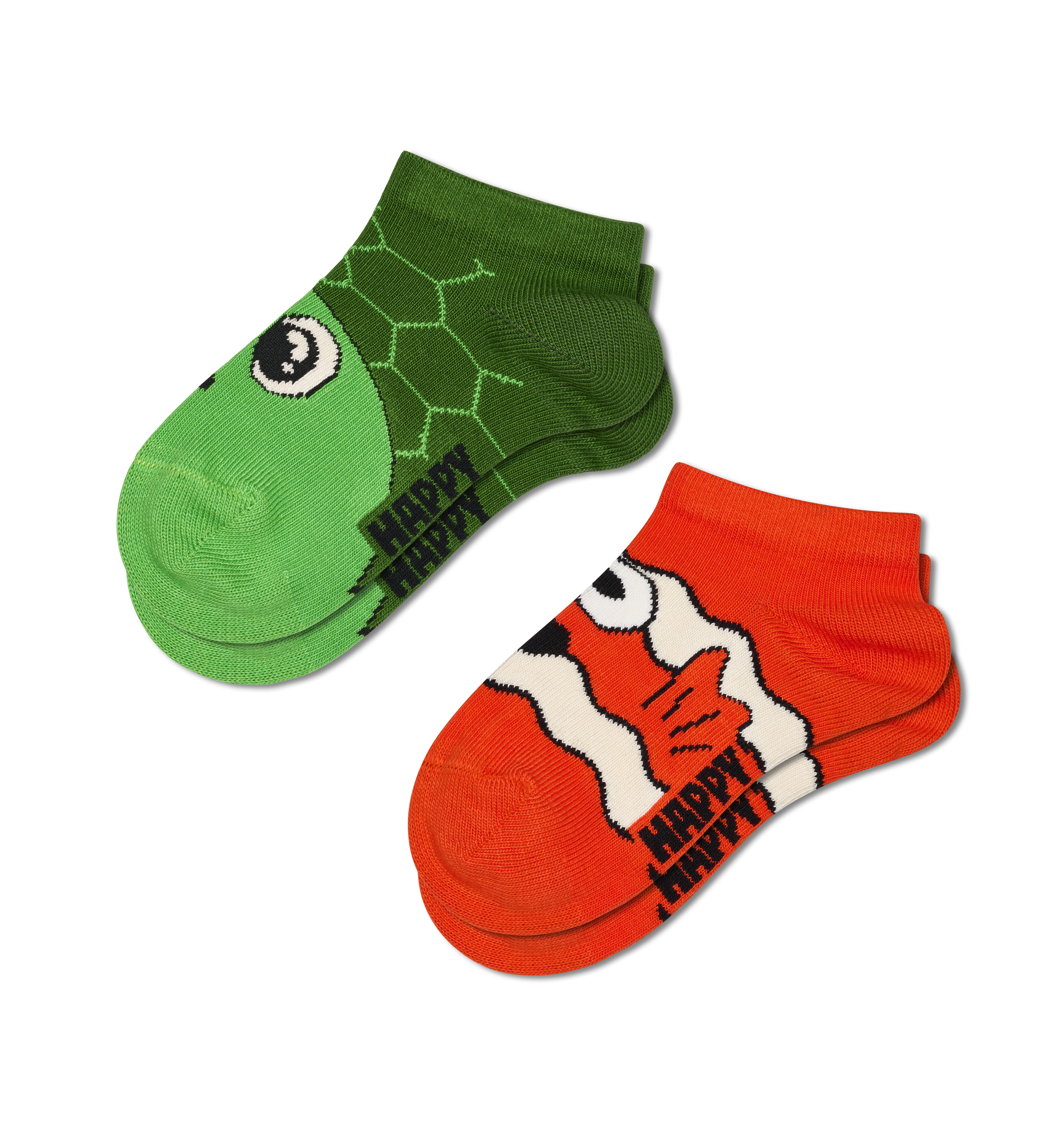 Happy Socks Kids Anti Slip Monsters 2-Pack Happy Socks Kids Anti Slip Monsters 2-Pack