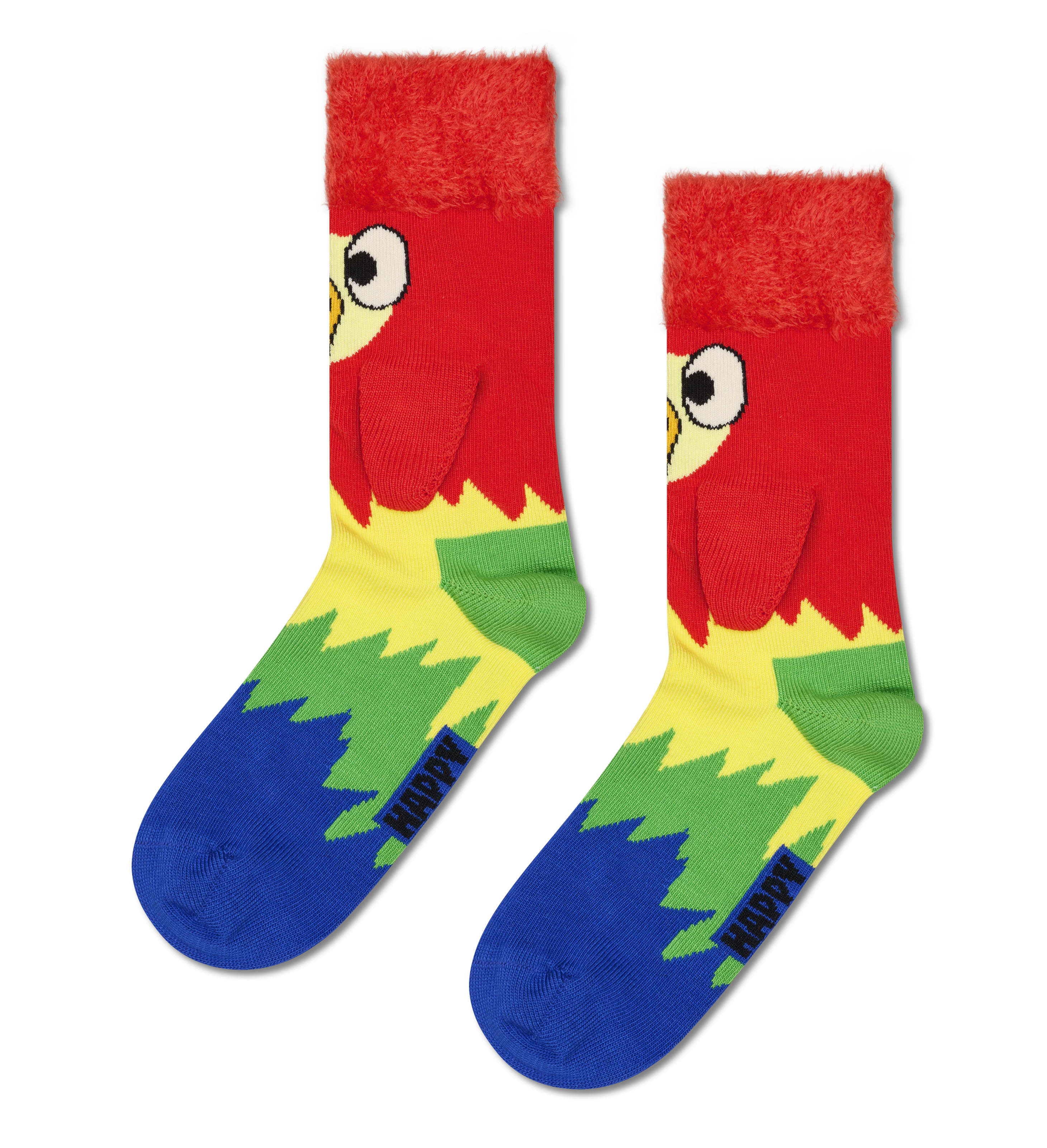 Kids Red Parrot Crew Sock