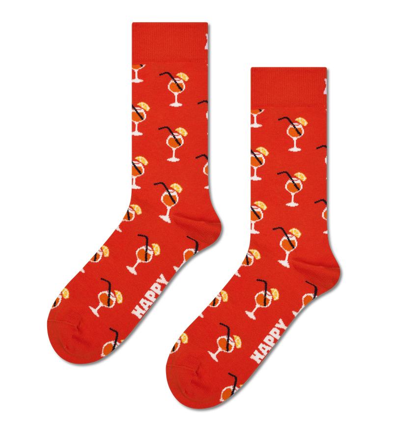 Dark Orange Orange Spritz Crew Sock