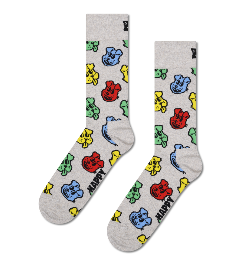 Grey Dog Crew Sock