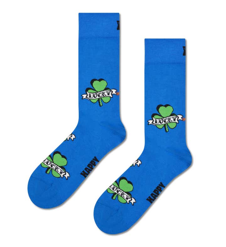 Three-Leaf Luck Sock