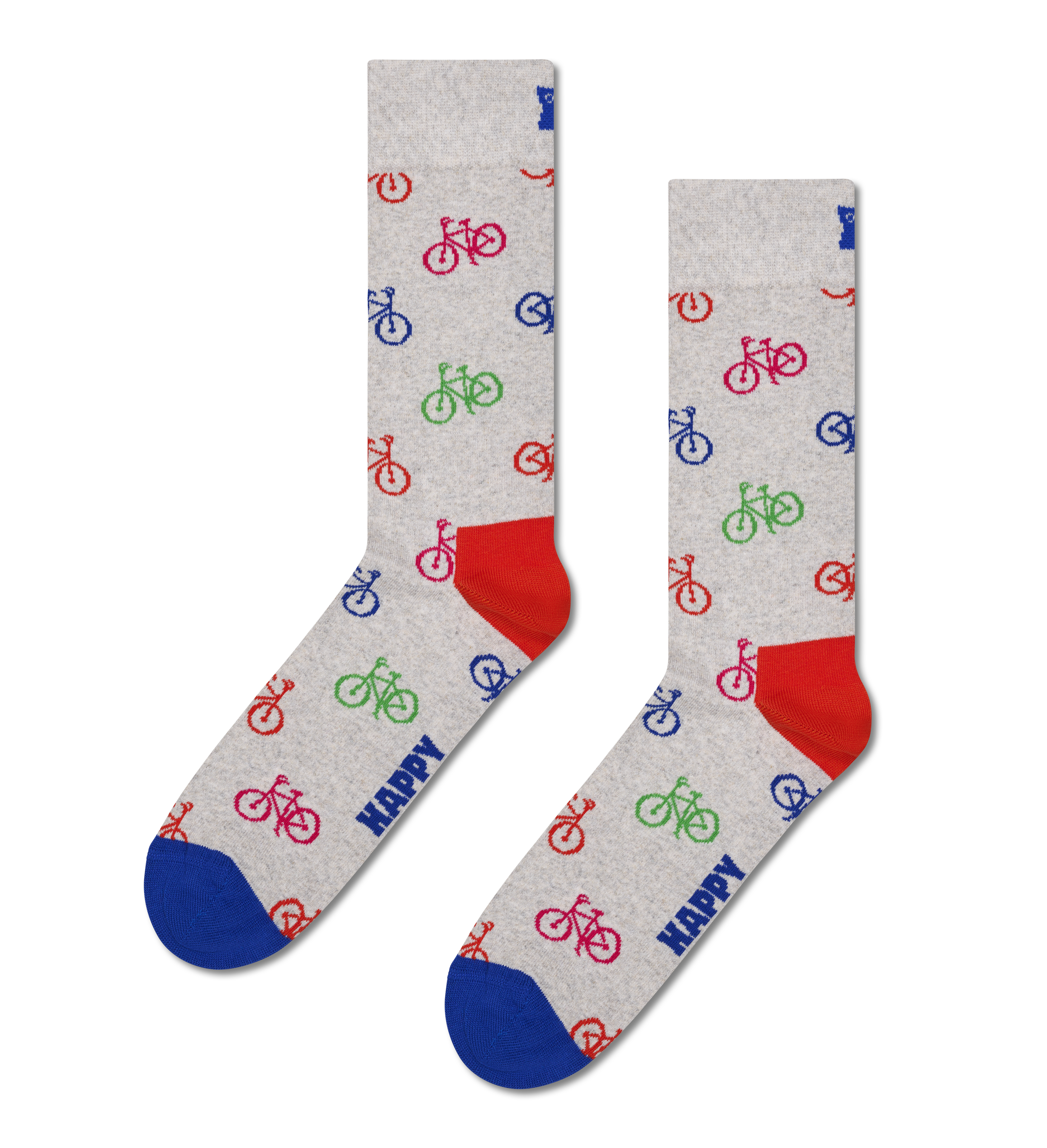 Grey Bike Crew Sock