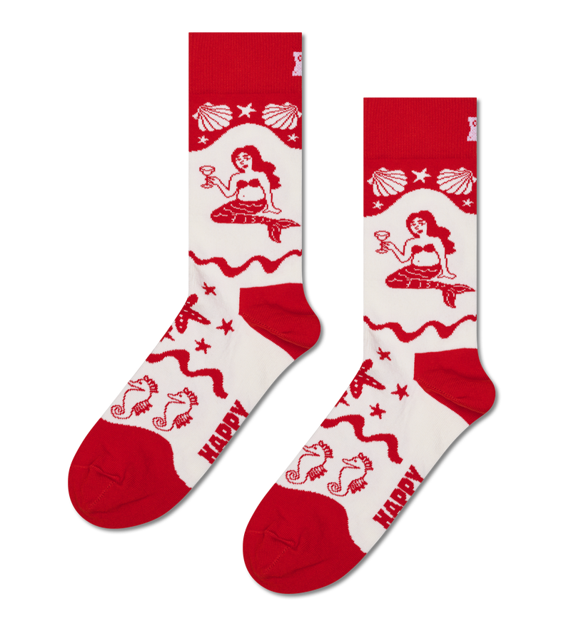 White Mermaid Crew Sock