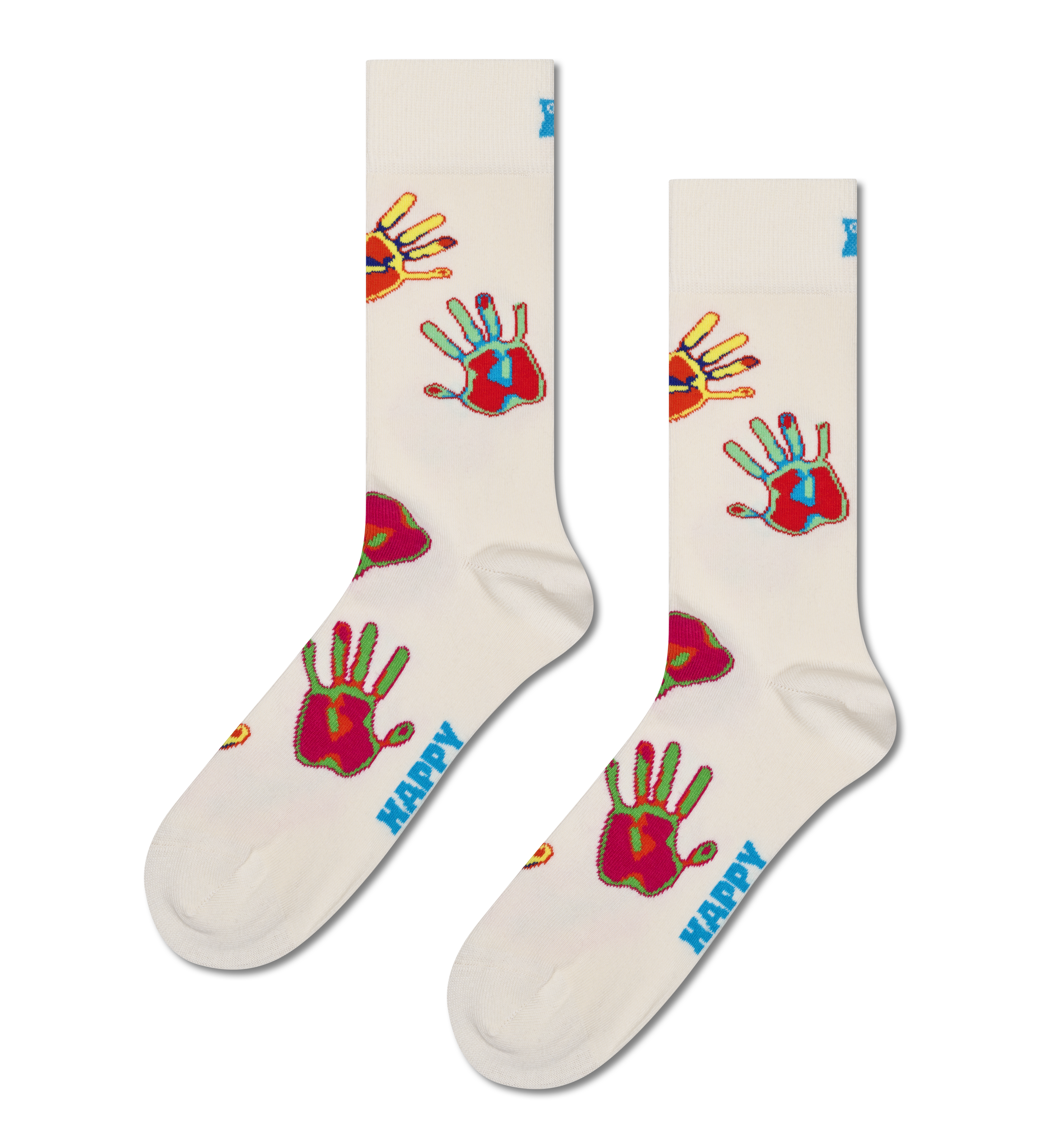 White Thermal Palm Crew Sock