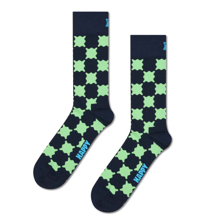 Wobbly Check Sock