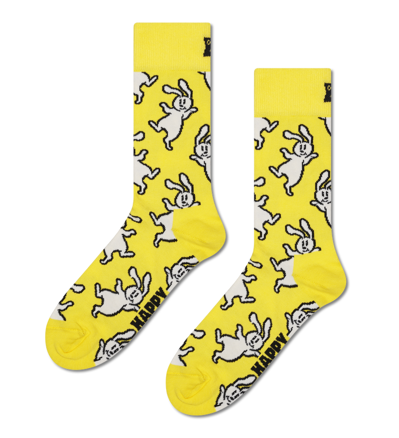 Yellow Bunny Crew Sock