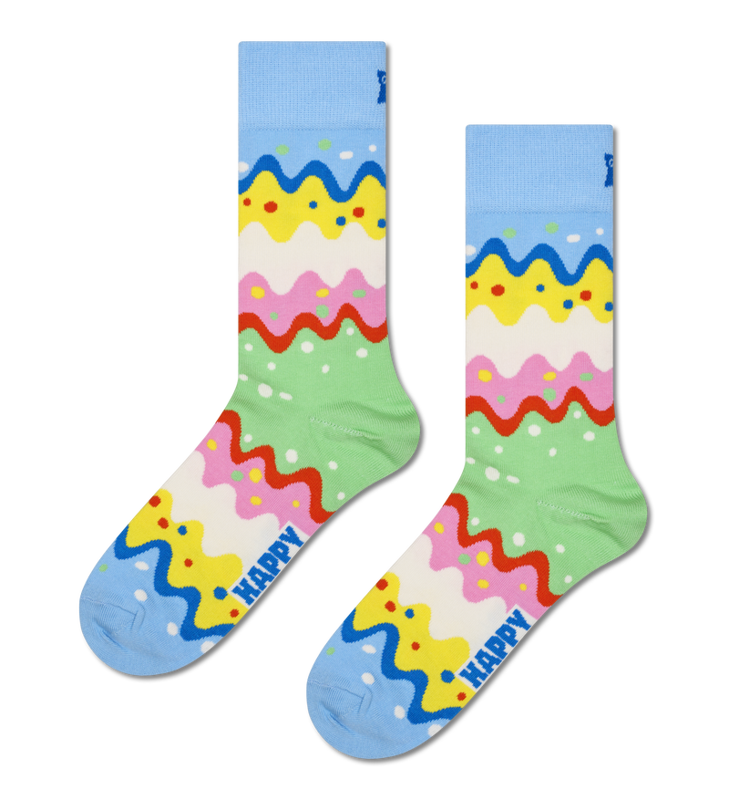 Light Blue Easter Egg Crew Sock