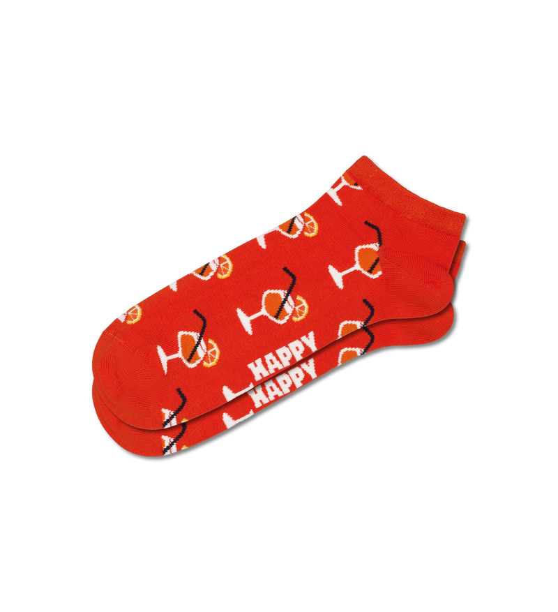 Orange Stritz Low Sock