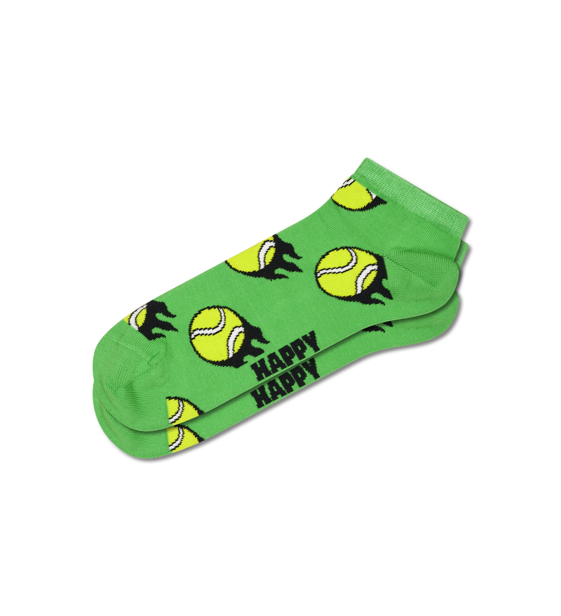 Green Tennis Ball Low Sock
