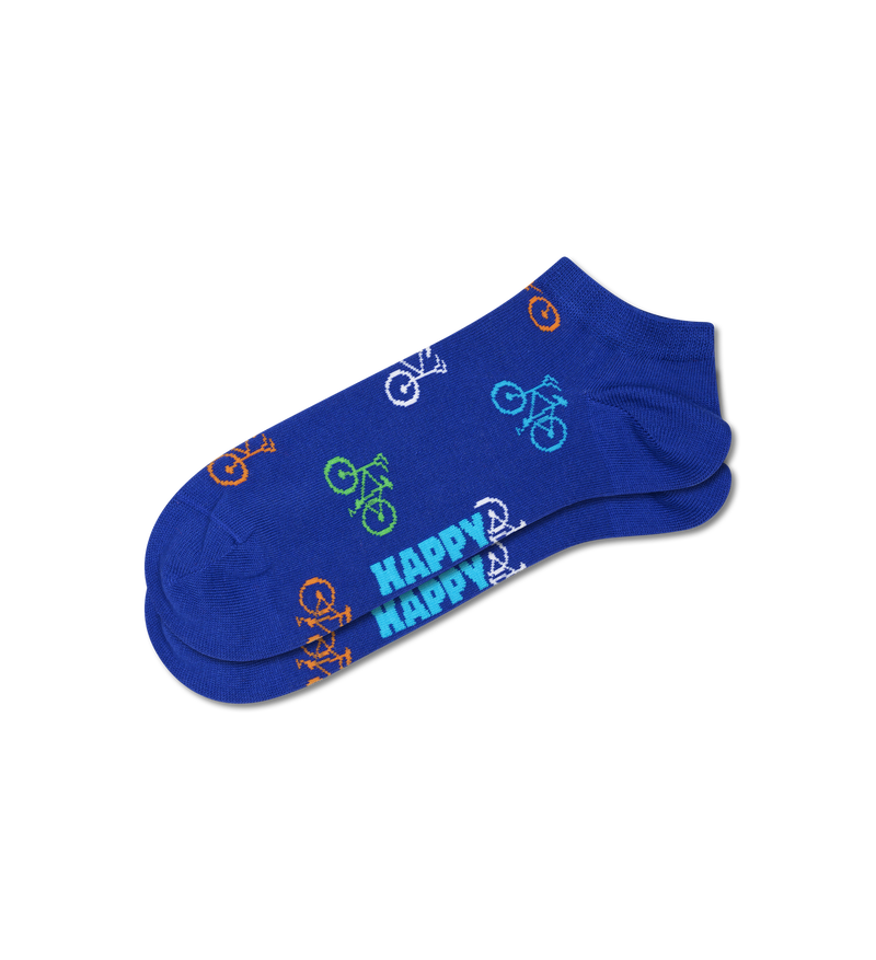 Blue Bike Low Sock