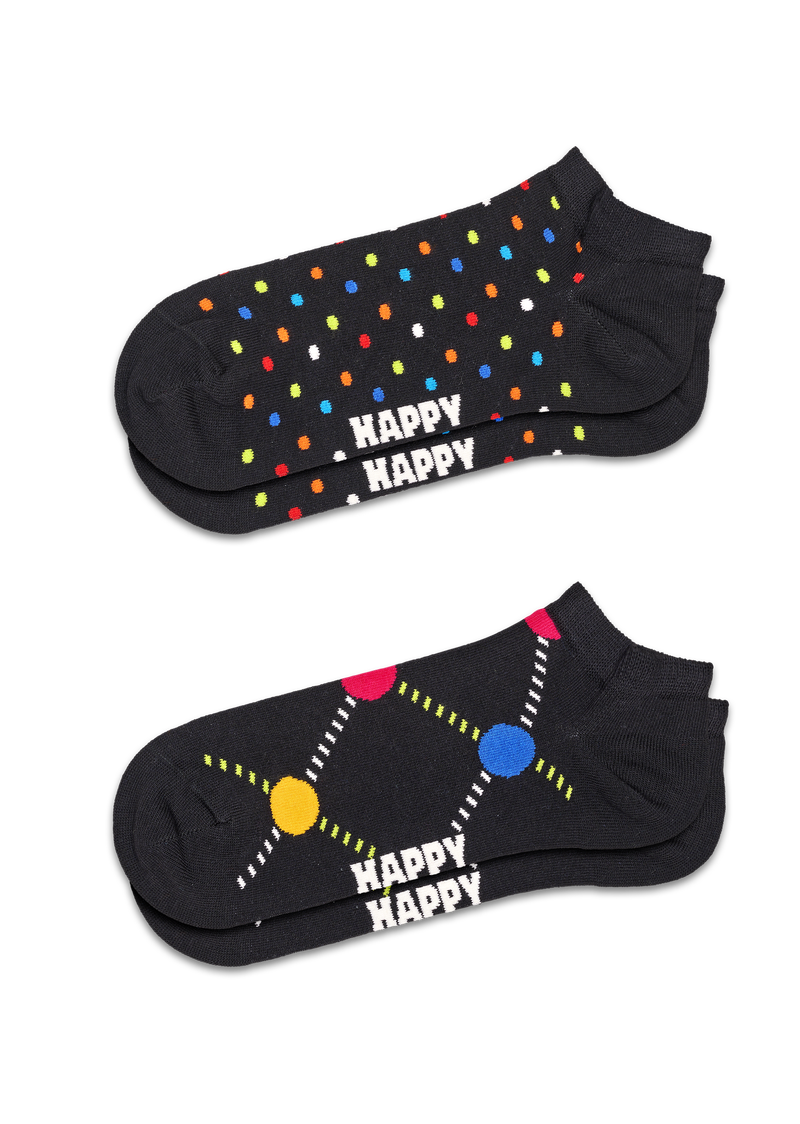 2-Pack Mini Dot Low Socks