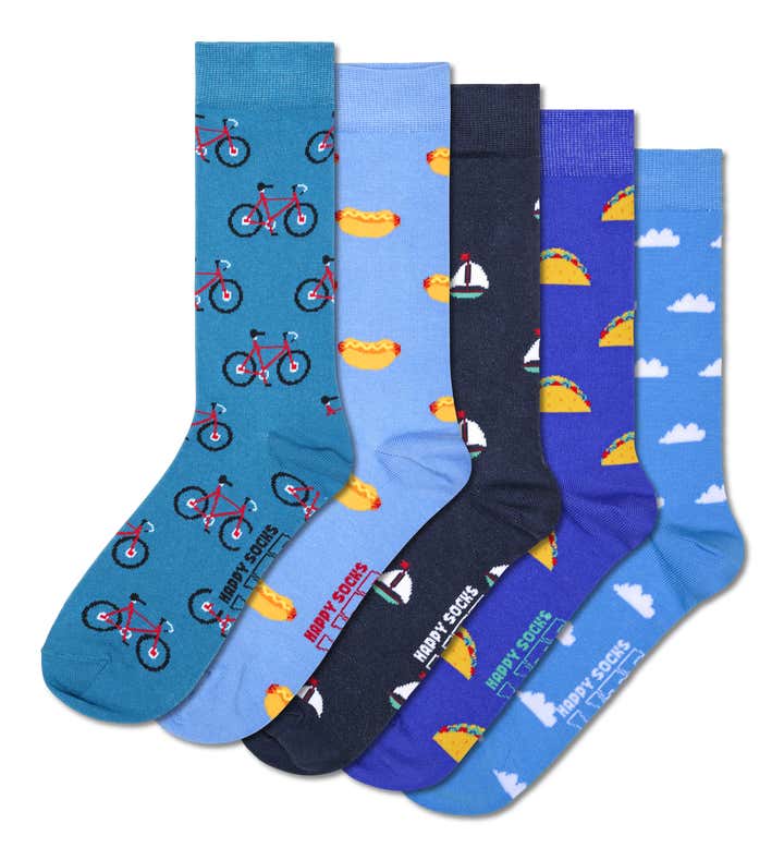 5-Pack LITE Blue Socks