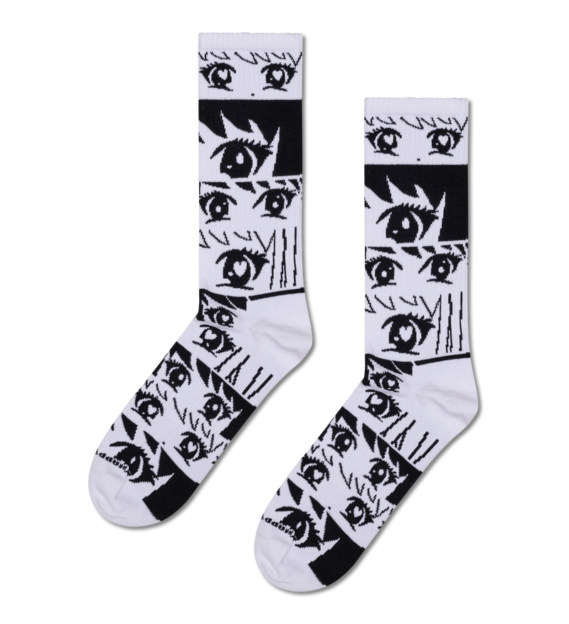 Anime Eyes Sneaker Socks | Fun & Novelty