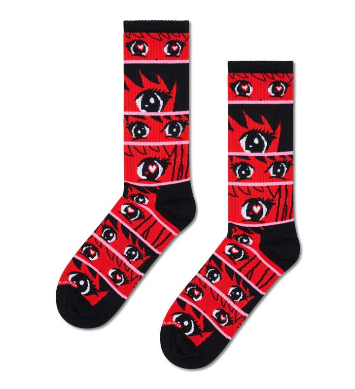 Anime Stripes Sneaker Sock
