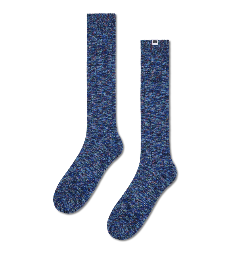 Deep Blue Shimmer slouch-sokken | Glitters & relaxte fit