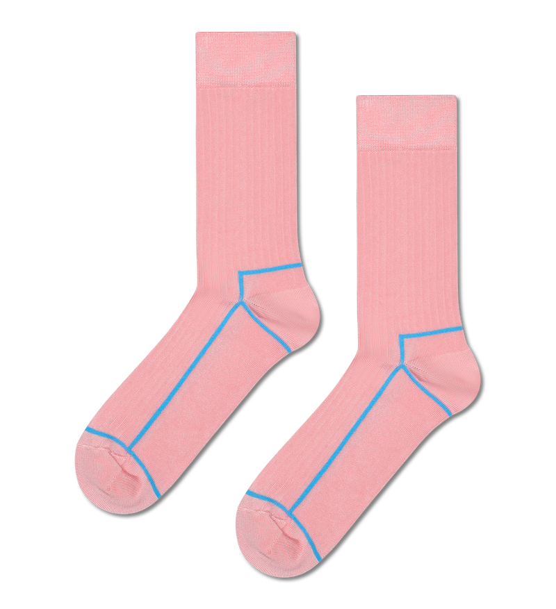 Shiny Pink Striped Socks | Comfy Summer Style