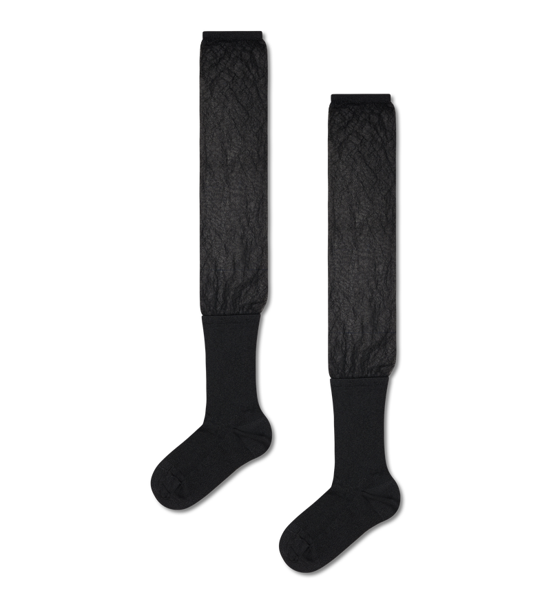 Black Sheer Over the Knee Socks | High Knee Style