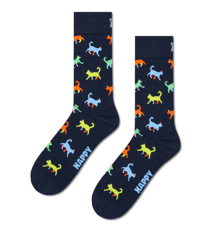 Black Cat Sock | Fun Gift for Cat Lovers
