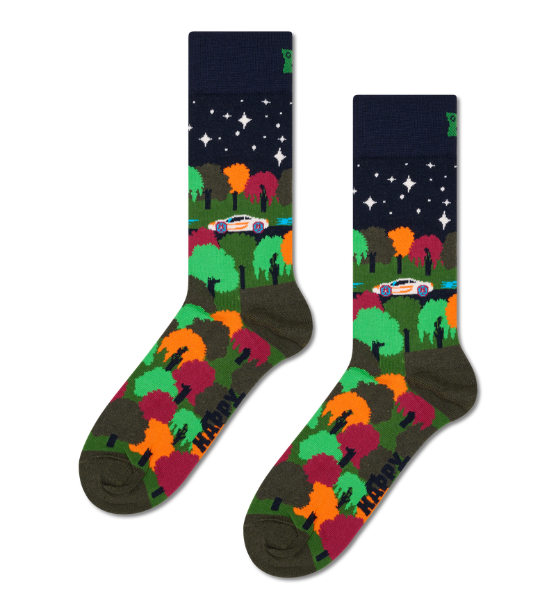 Colorful Midnight Drive Socks | Fun & Crazy