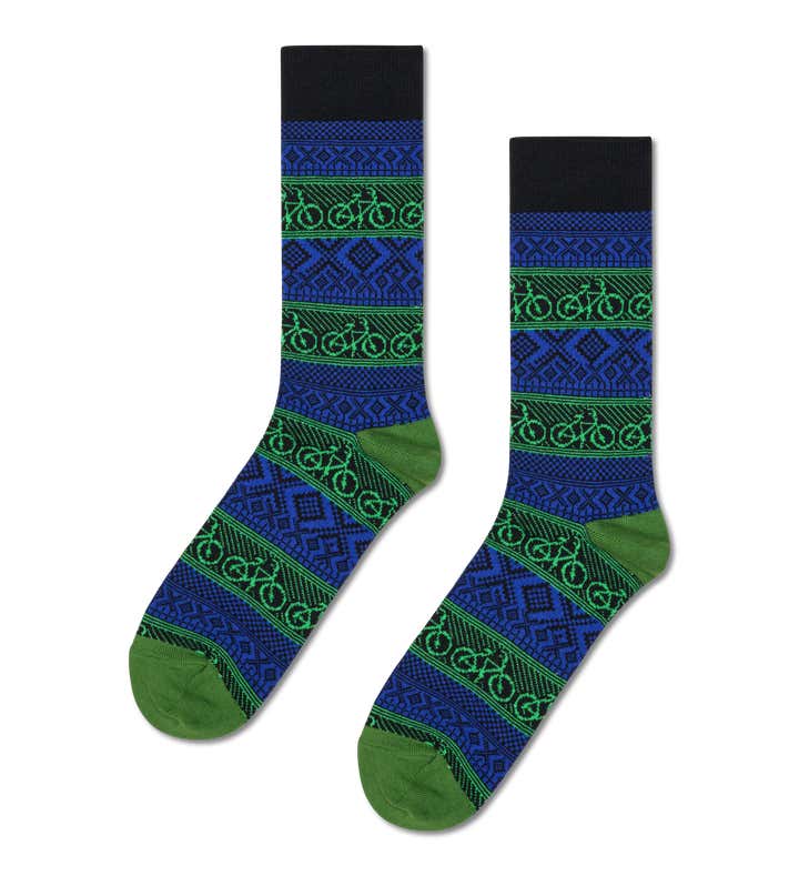 Bike Jaquard Sock