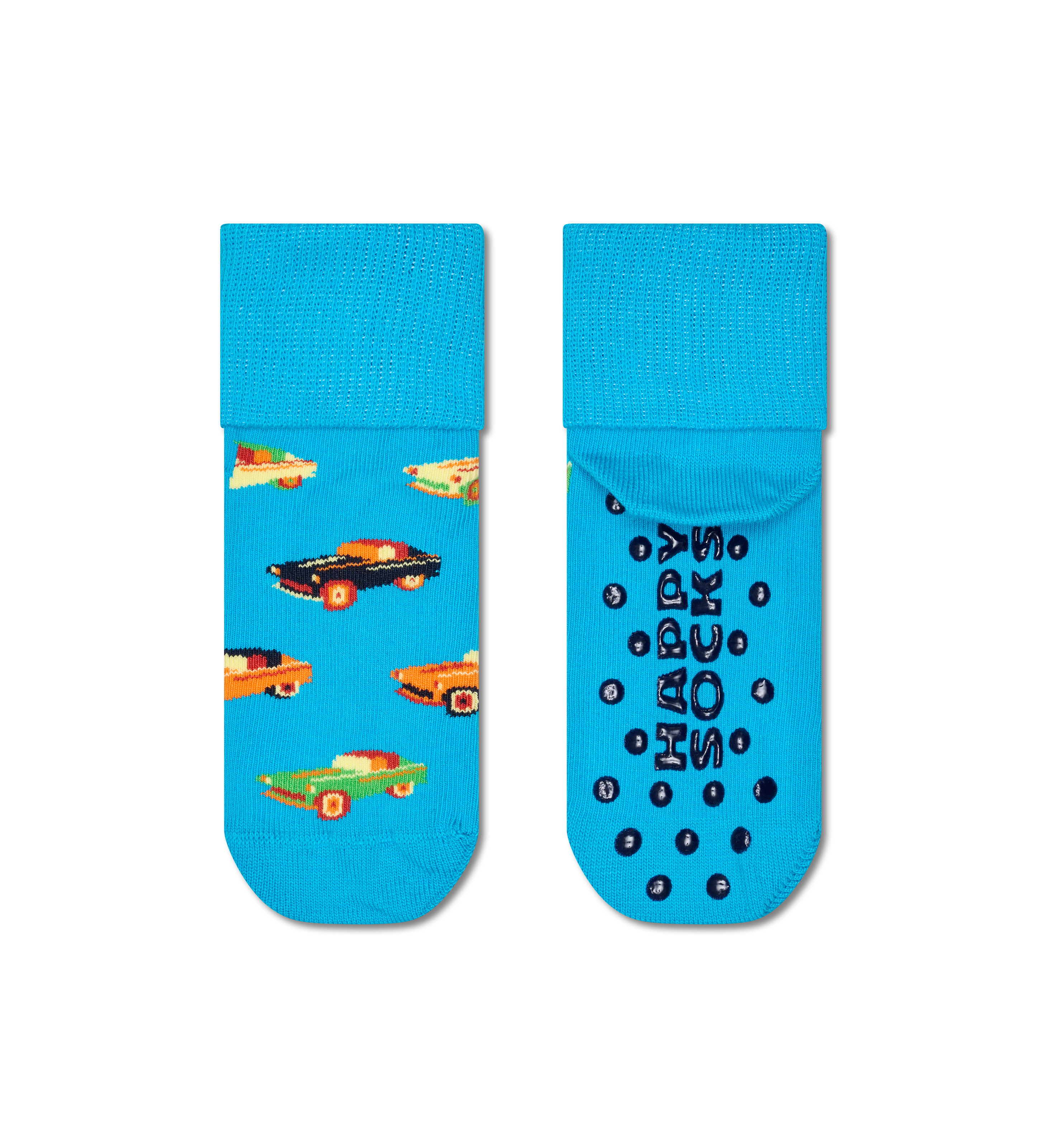 Kids' Non-Slip Car Print Socks | Grip Socks for Toddlers