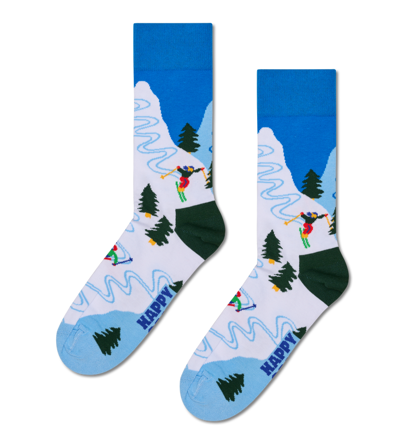 Slalom Skier Winter Socks | Fun Skiing Socks