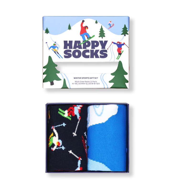 2-Pack Winter Sports Socks Gift Set