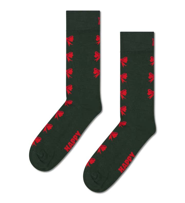 2-Pack Knit And Bow Socks Gift Set