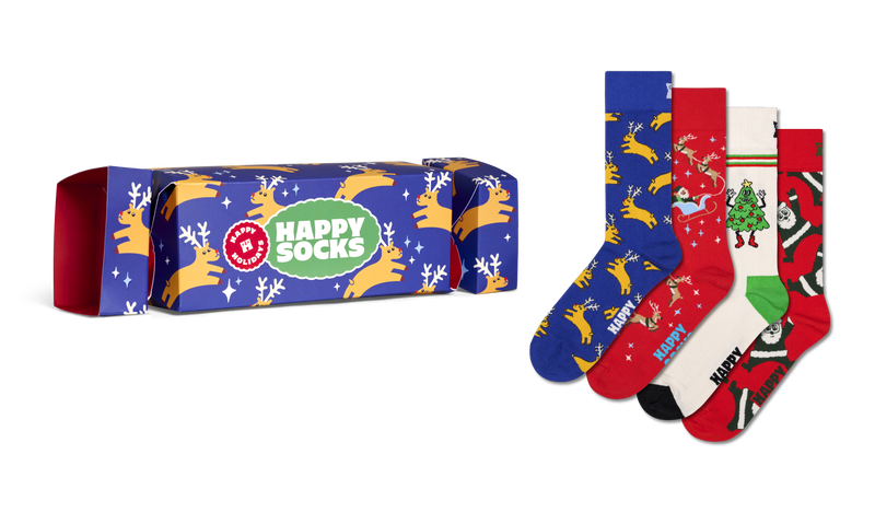 Holiday Gift Set: 4-Pack Fun Christmas Socks