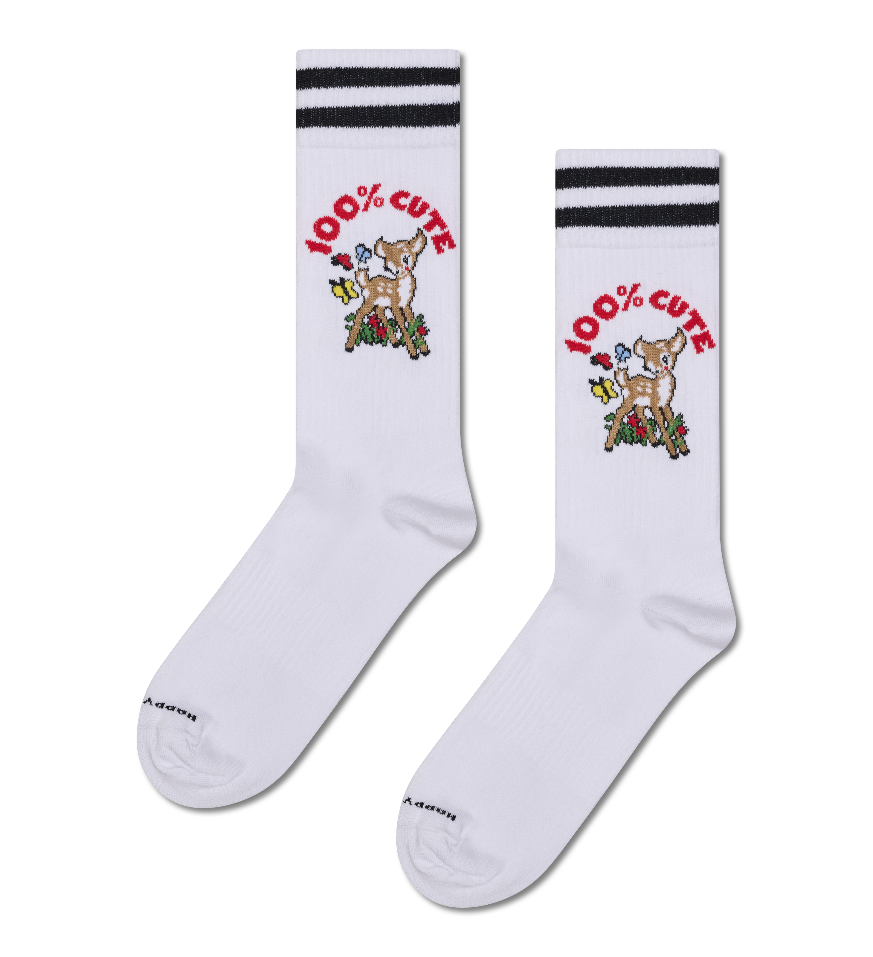 Cute Fawn Sneaker Socks | Fun & Sporty