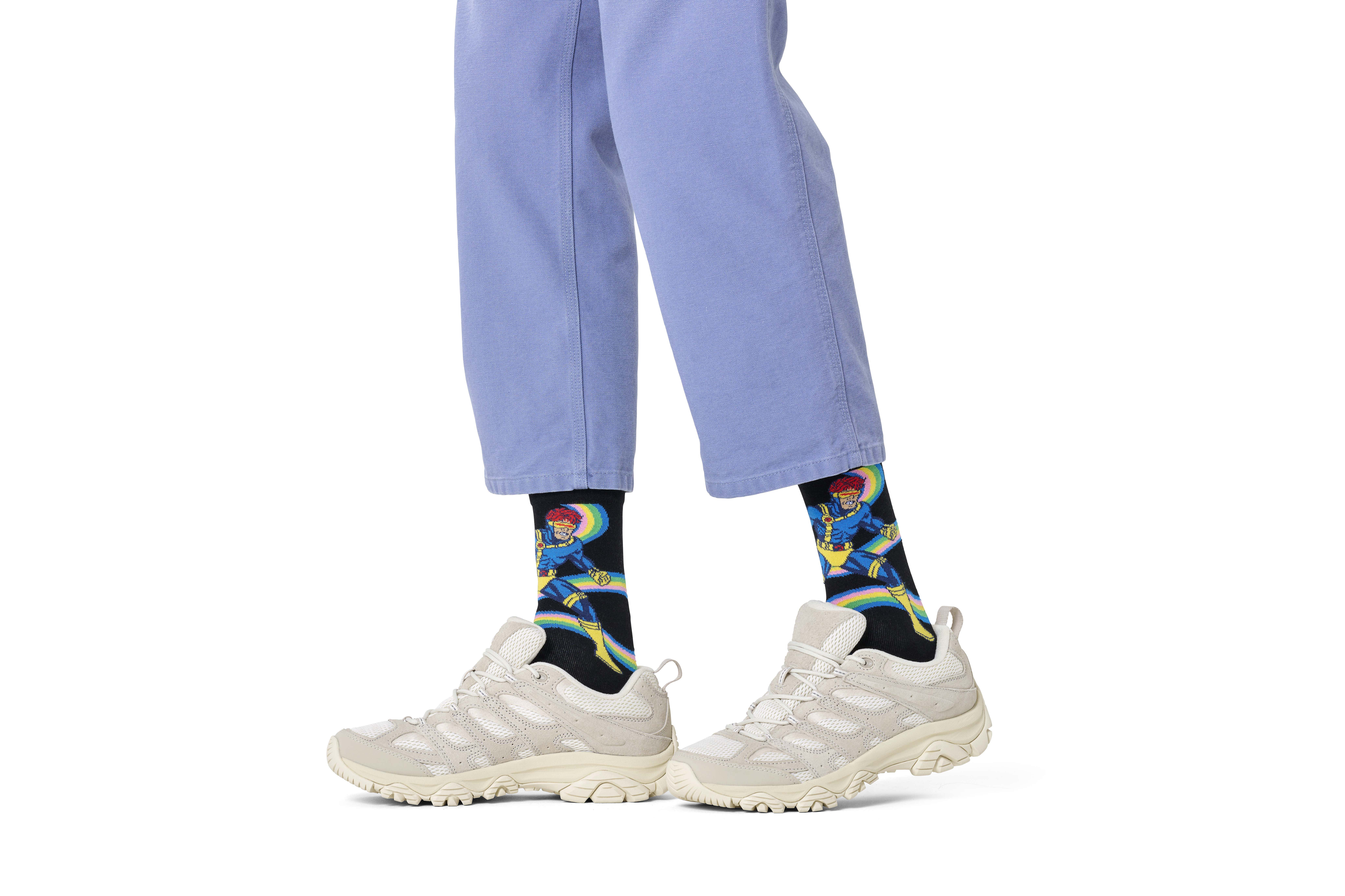 Black Marvel™ X-Men Cyclops Crew Sock | Happy Socks US