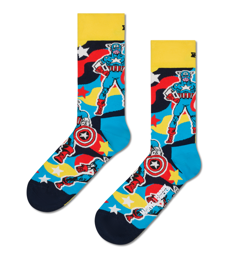Blue MARVEL™ Captain America Crew Sock