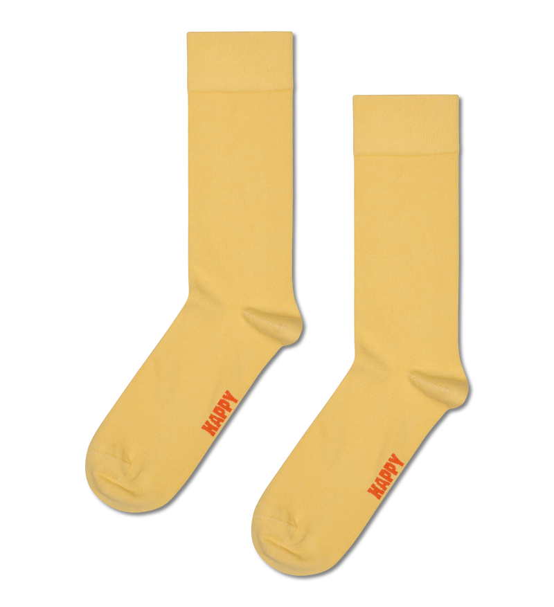 Yellow Natural Dye Crew Sock