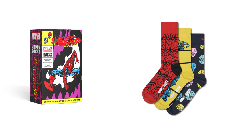 Spider-Man vs Venom 3-Pack Sock Set