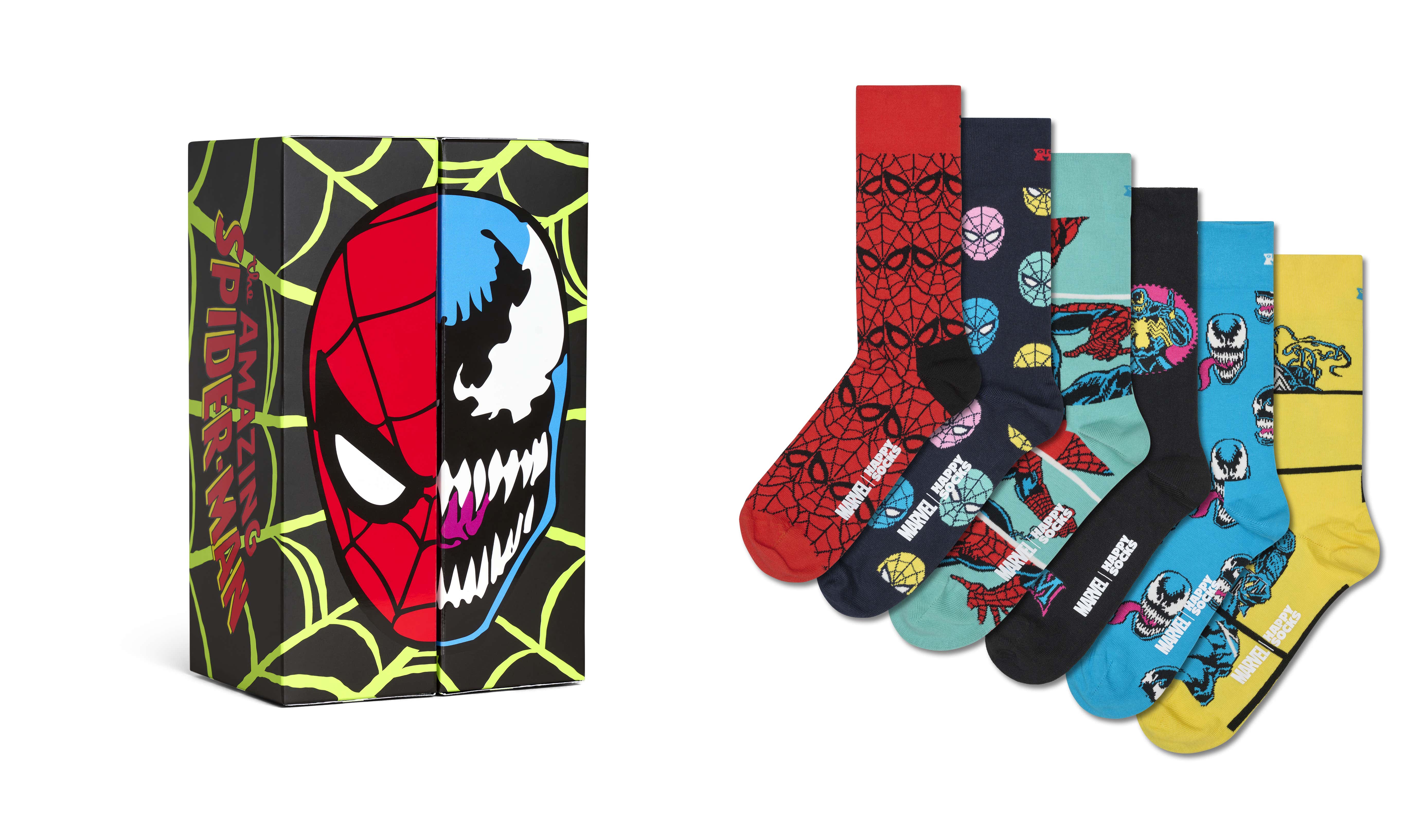 Marvel Spider-Man 6-Sock Gift Box | Happy Socks EU
