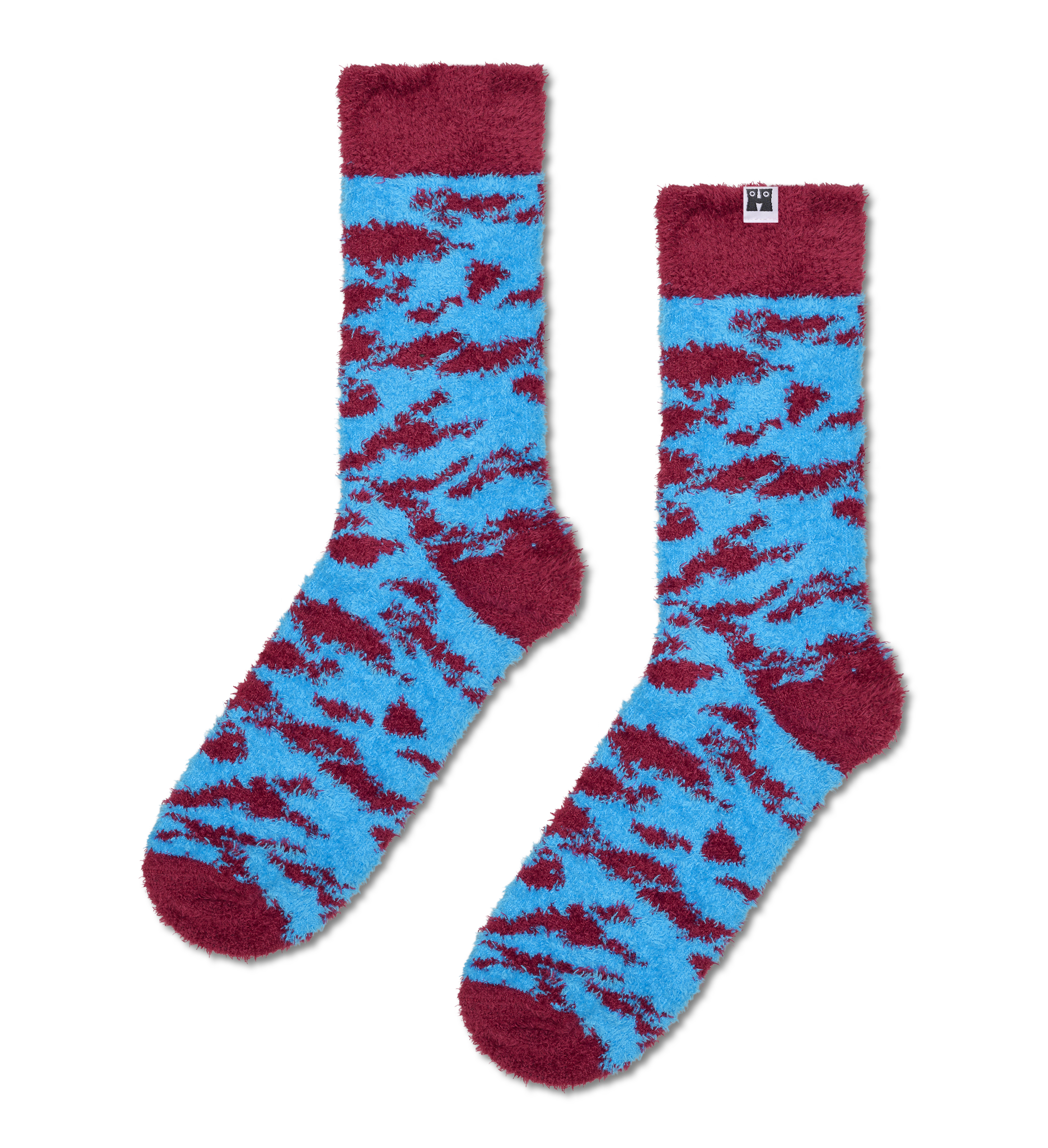 Fluffy Zebra Print Winter Socks | Cozy & Warm