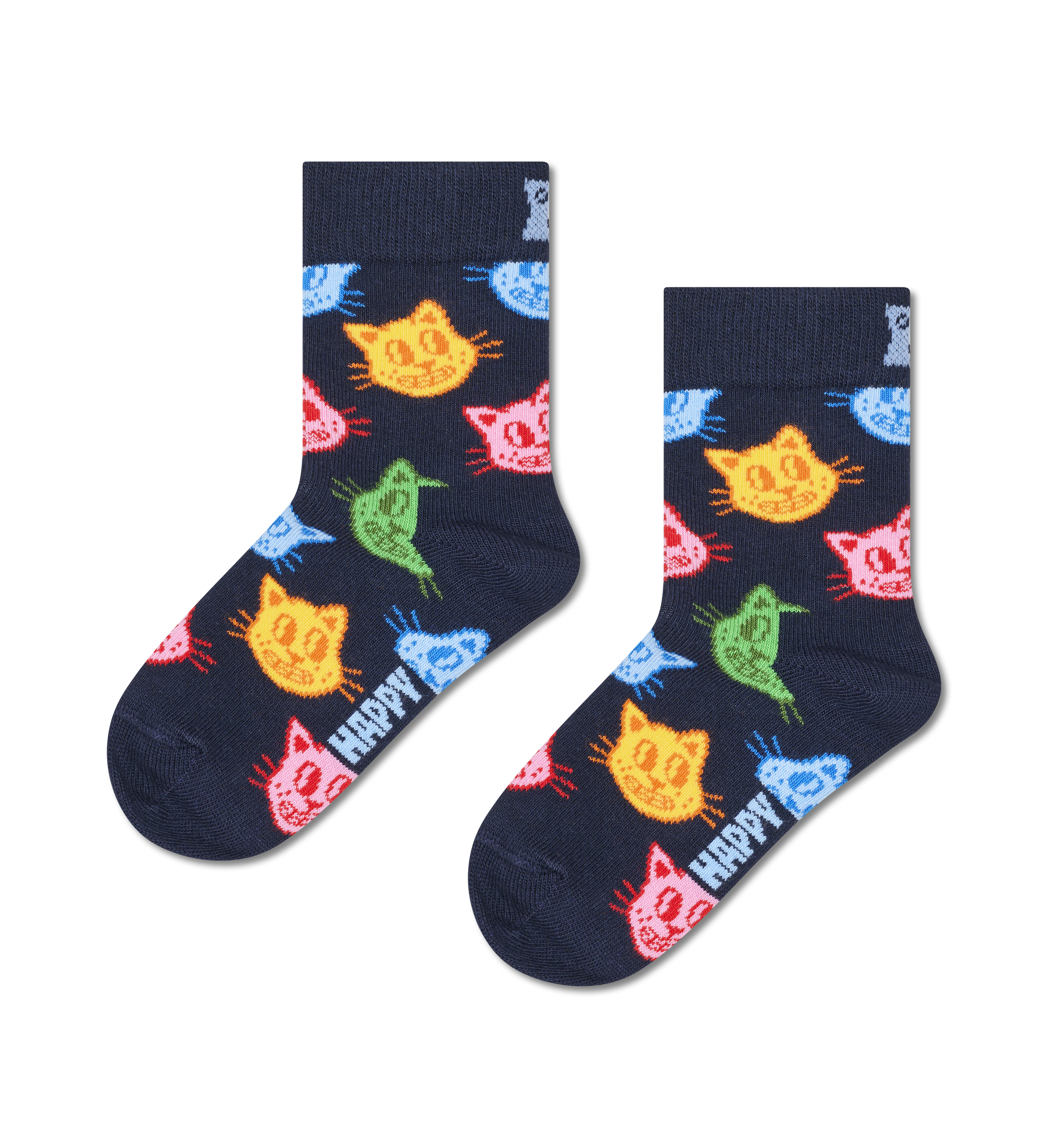 Fun Kids Cat Head Print Socks | Novelty & Funny