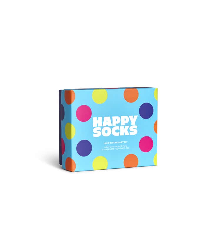 2-Pack Light Blue Mix Socks Gift Set