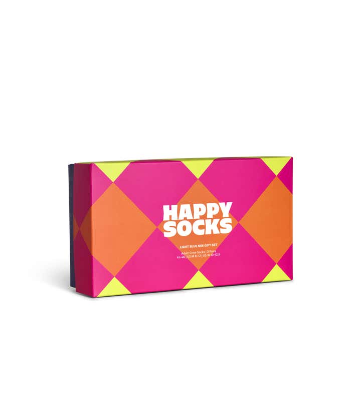 3-Pack Light Blue Mix Socks Gift Set