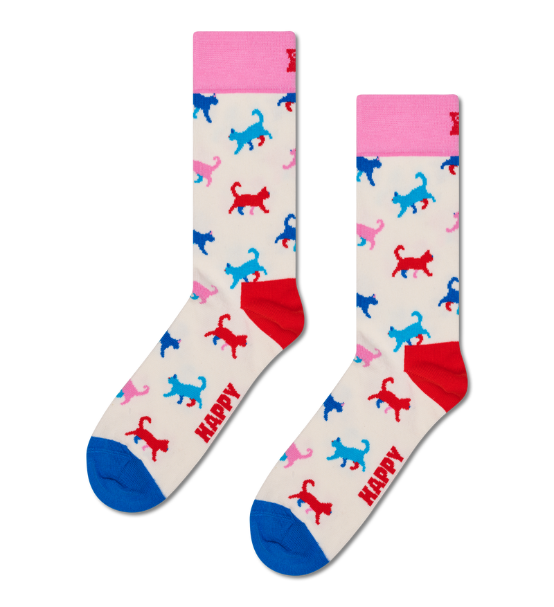 White Cat Socks | Cute Kitten Design for Cat Lovers