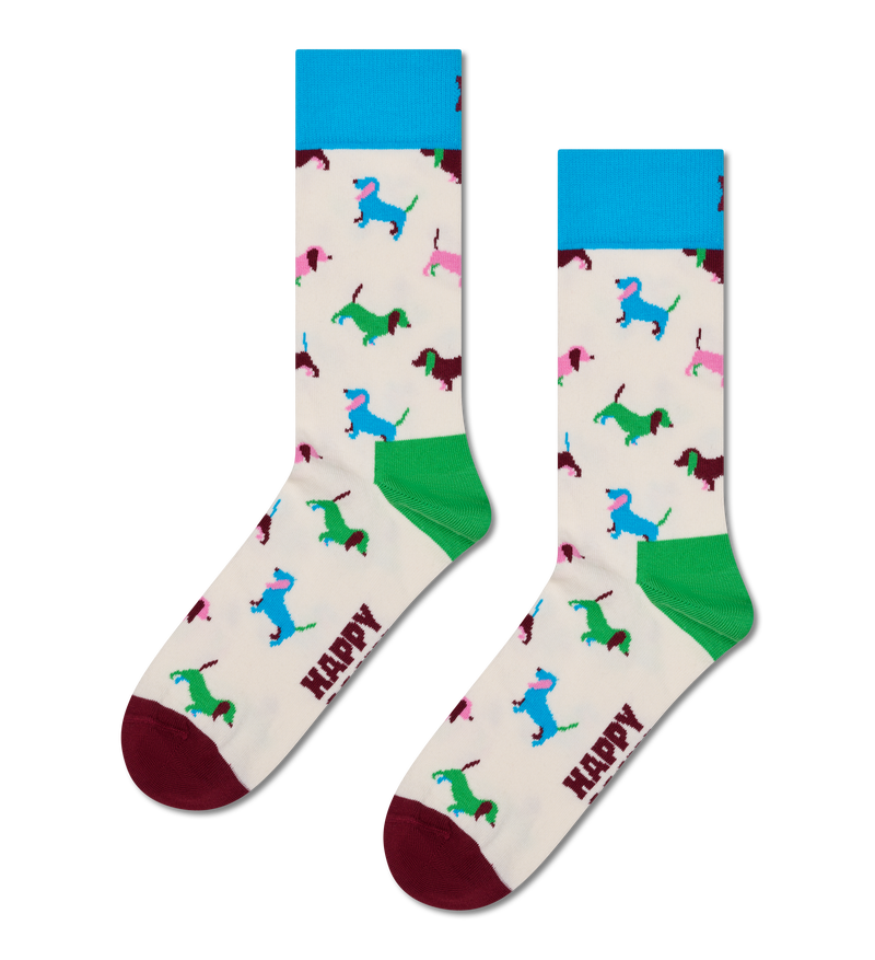 White Dog Print Socks | Fun Gifts for Dog Lovers