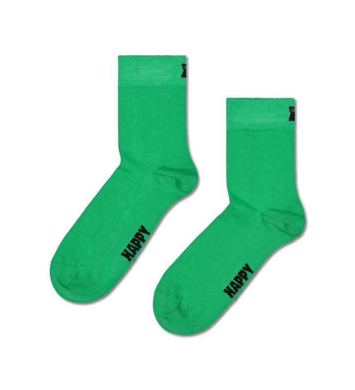 Solid Short Crew Sock