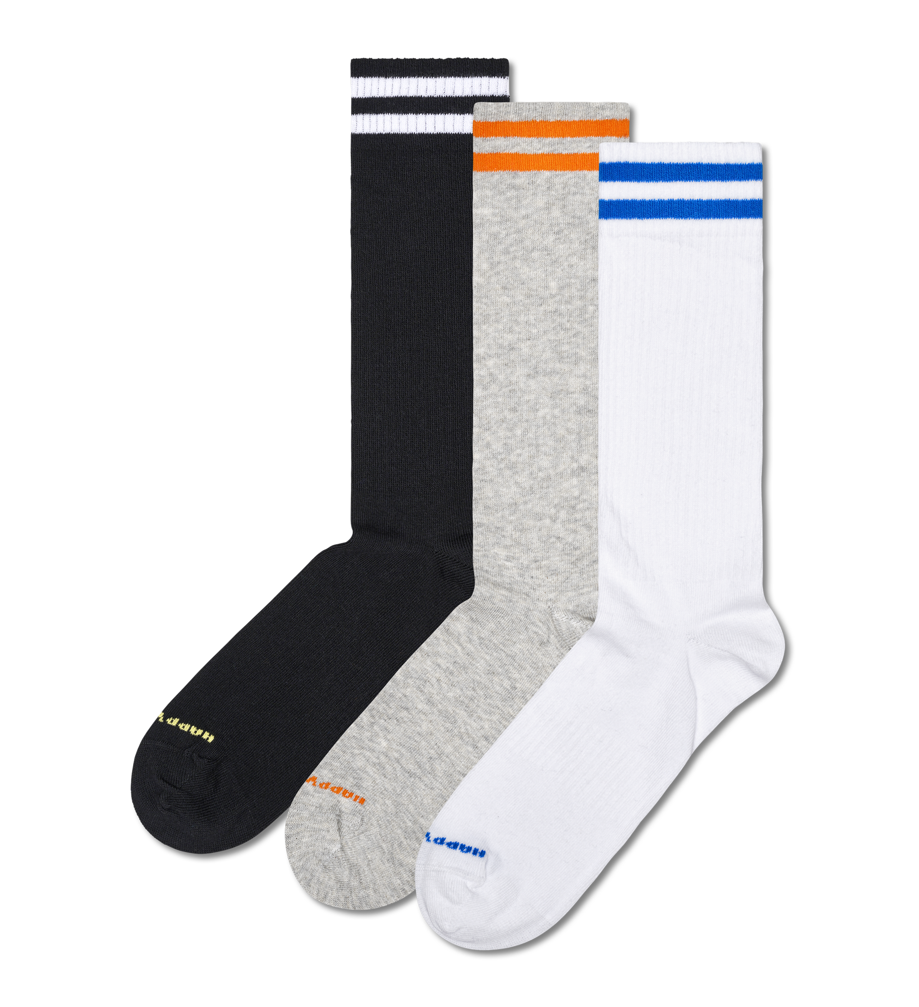 Black 3-Pack Solid Sneaker Socks