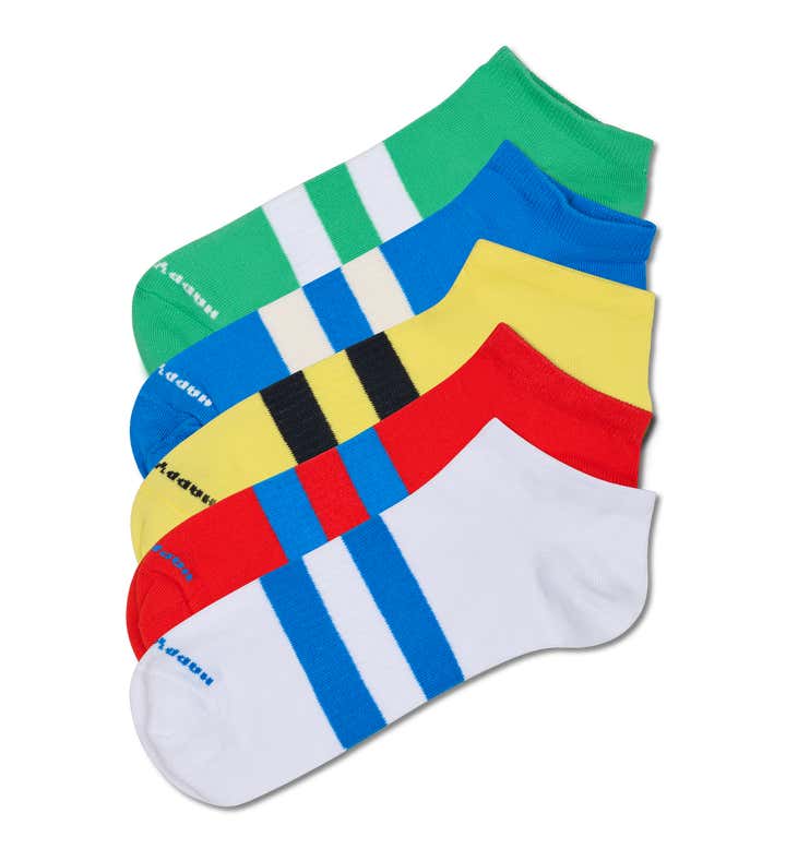 5-Pack Solid Low Sneaker Socks