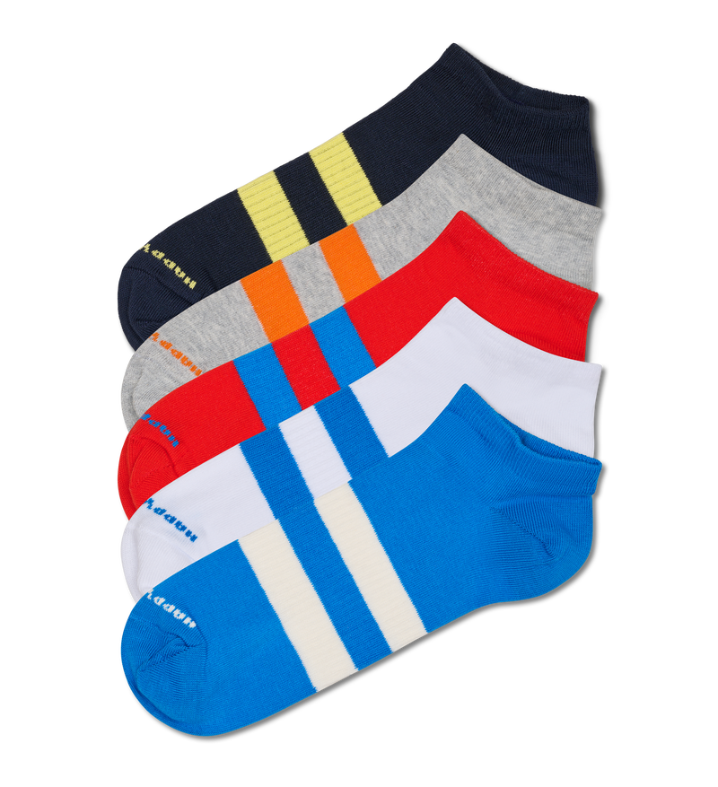 Black 5-Pack Solid Sneaker Low Socks