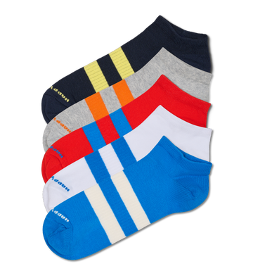 5-Pack Solid Low Sneaker Socks