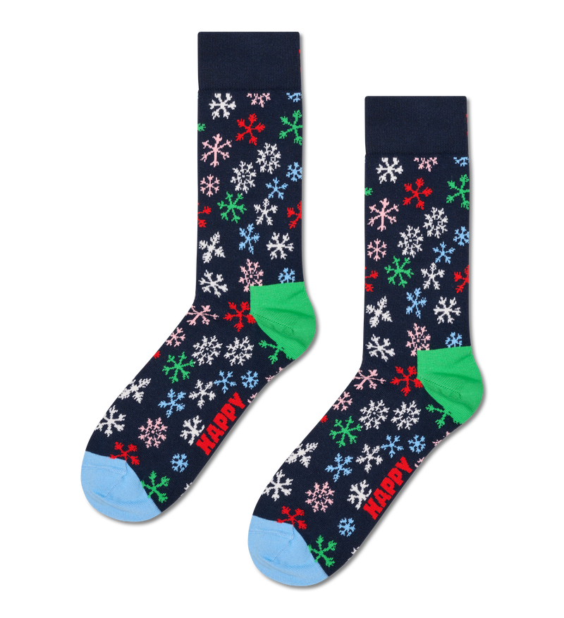 Colorful Snowflake Socks | Winter Snow Socks