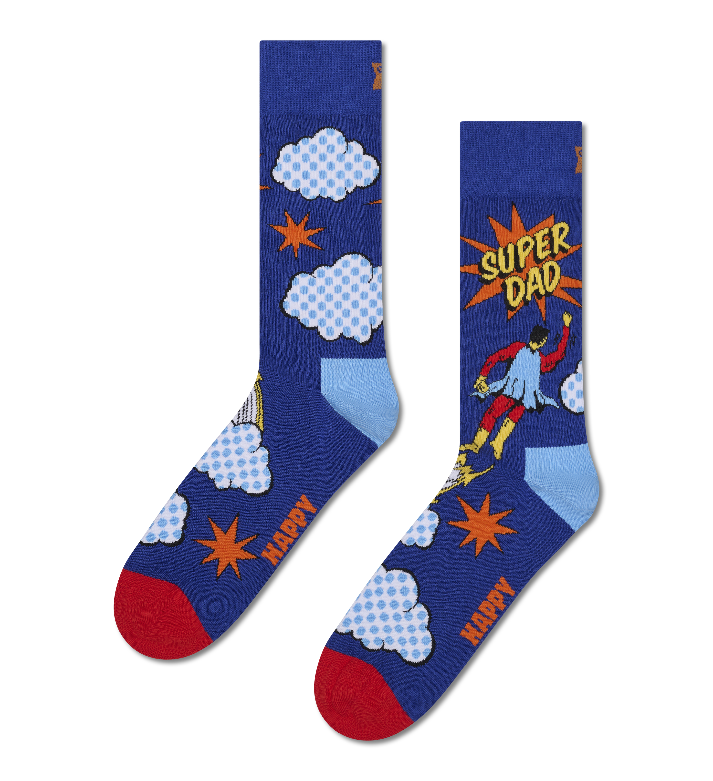 Flying Super Dad Sock | Unique Father's Day Gift