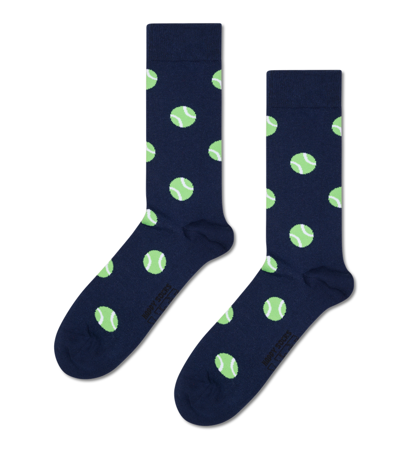 Tennis Ball Print Sports Socks